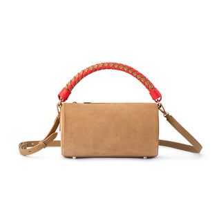 Barrel Bag - Tan Suede