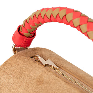 Barrel Bag - Tan Suede